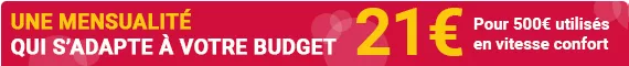 Une mensualité qui s'adapte à votre budget